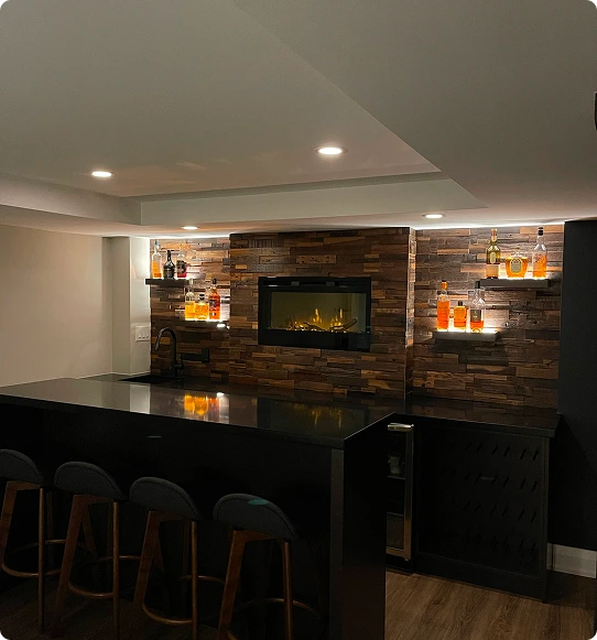 Basement bedroom renovation in Toronto